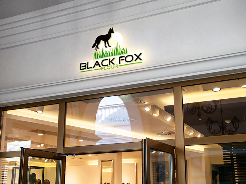Logo Design by Sherpa design for Black Fox Flour | Design #15855666