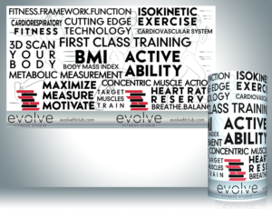 Evolve Fitness Studio Retail Tube Design | Diseño de Empaque por Lezette_G