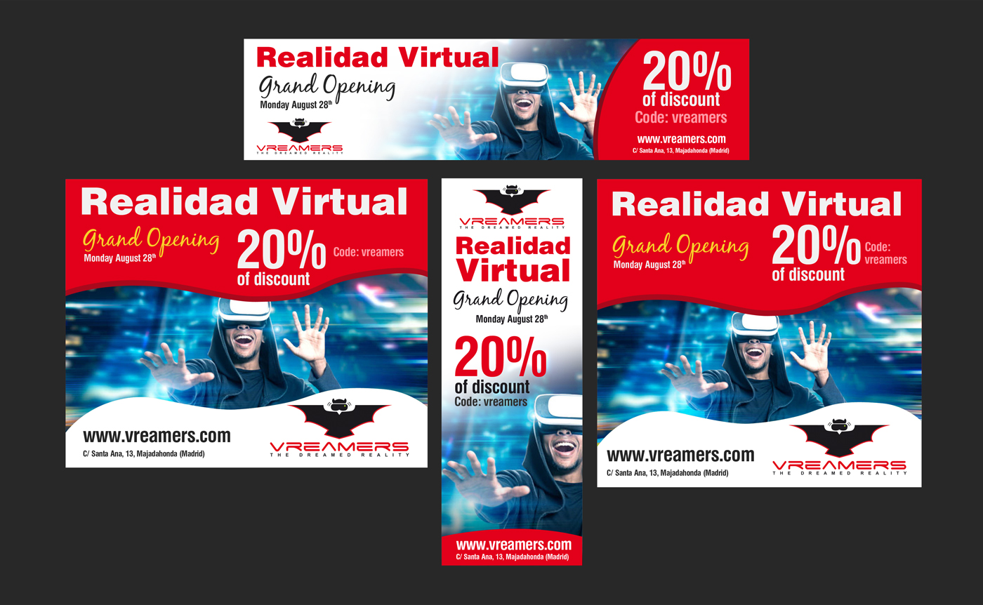 Banner Ad Design by Gfx.26™ for vreamers | Design #15854390