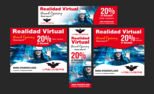 Virtual Reality arcade opening banner | Banner-Design von Gfx.26™