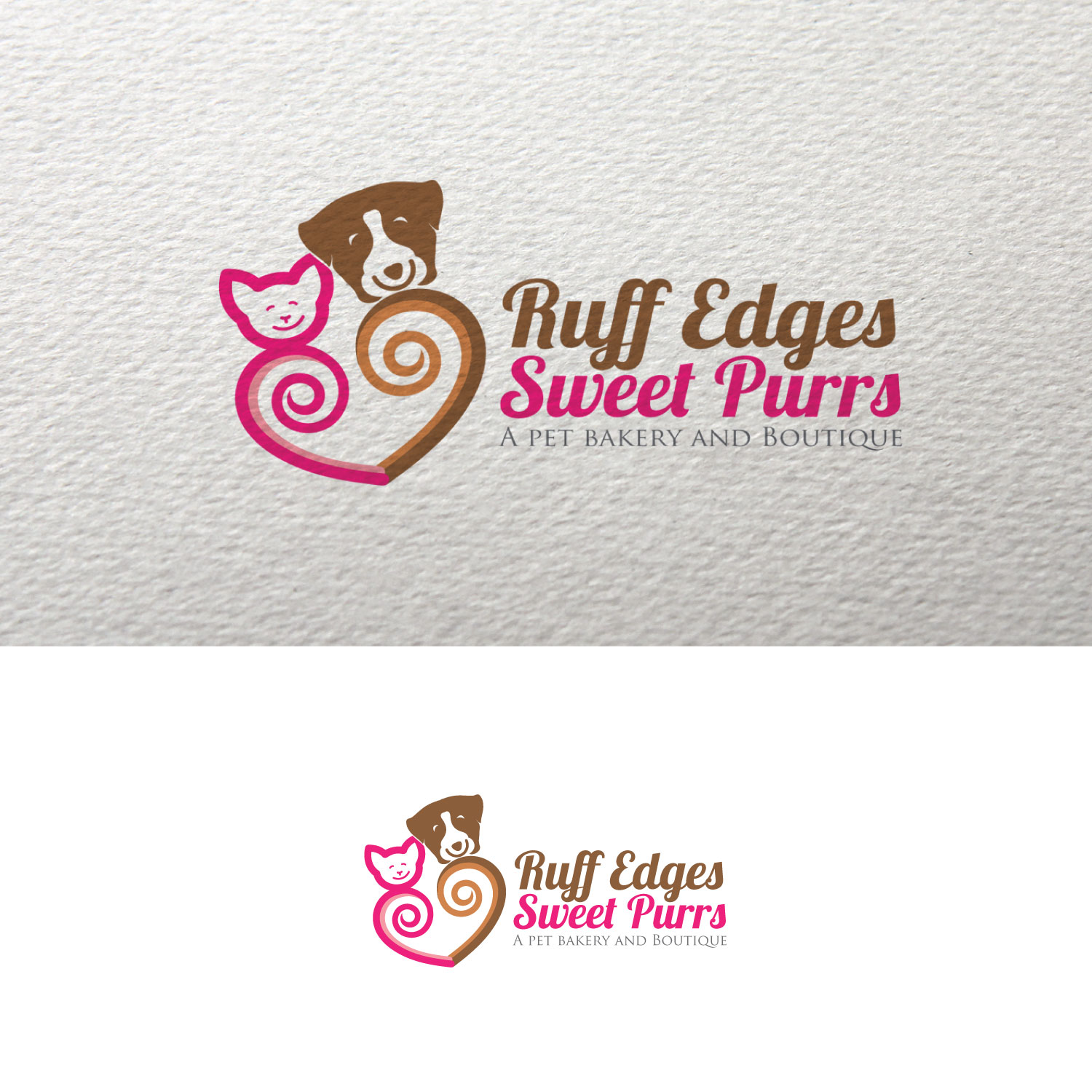 Logo Design by concepts for Ruff Edges Sweet Purrs | Design #15864168