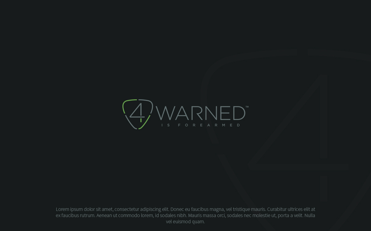 Logo Design by Designoid for 4Warned | Design: #15957116