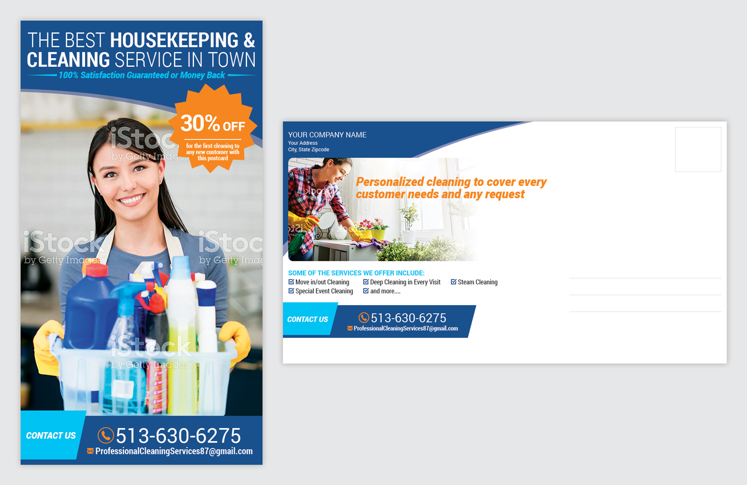 Diseño de Postal por MIND para professional house keeping and cleaning servic | Diseño: #15852511