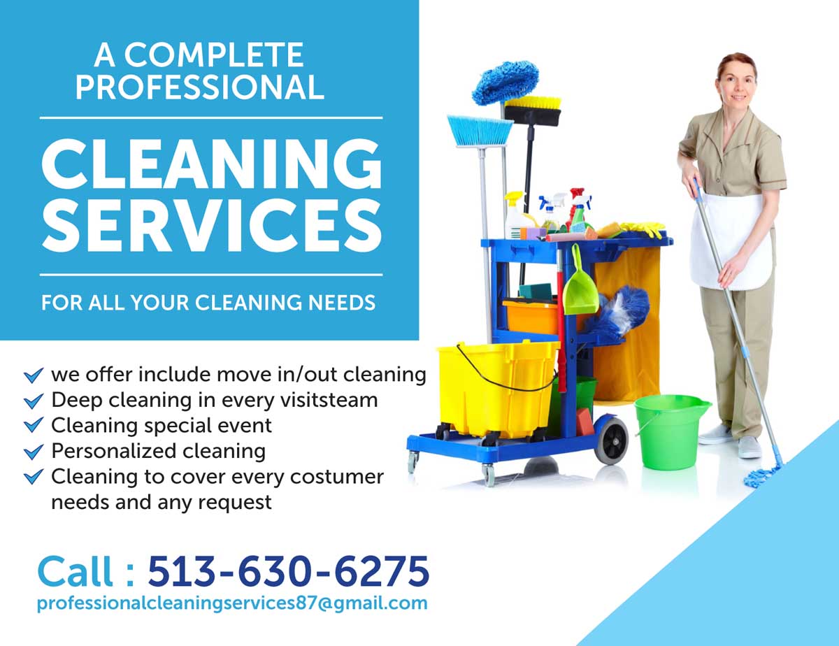 Postcard Design by rkailas for professional house keeping and cleaning servic | Design #15858941