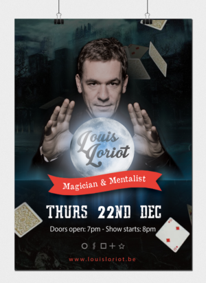 Louis Loriot - Magician and Mentalist | Flyer-Design von alex989