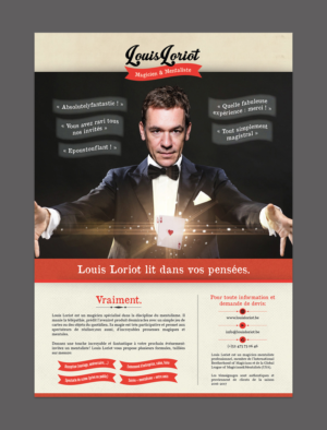 Louis Loriot - Magician and Mentalist | Flyer-Design von Titan Solbiz