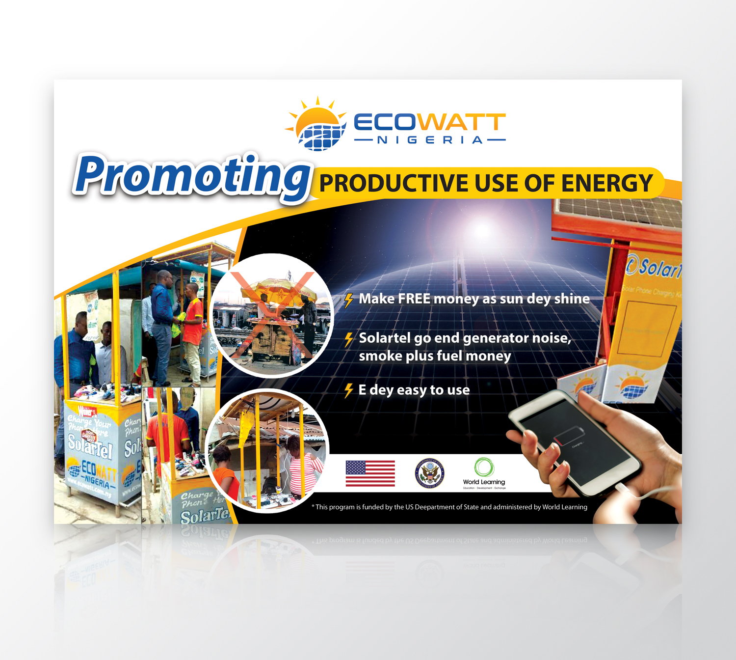 Flyer Design by - SWING - for Ecowatt Nigeria Ltd. | Design #15899354