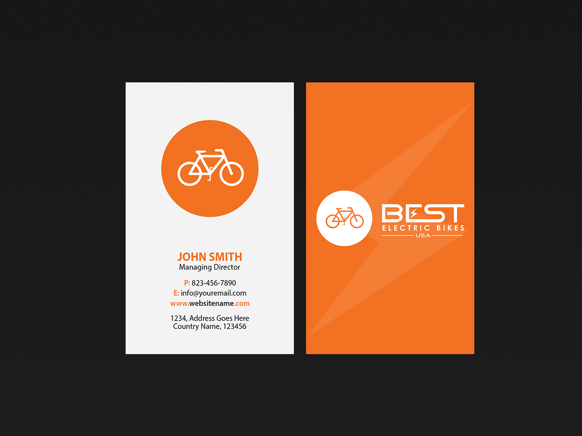 Business Card Design by Creations Box 2015 for BEST electric bikes USA | Design #15874247