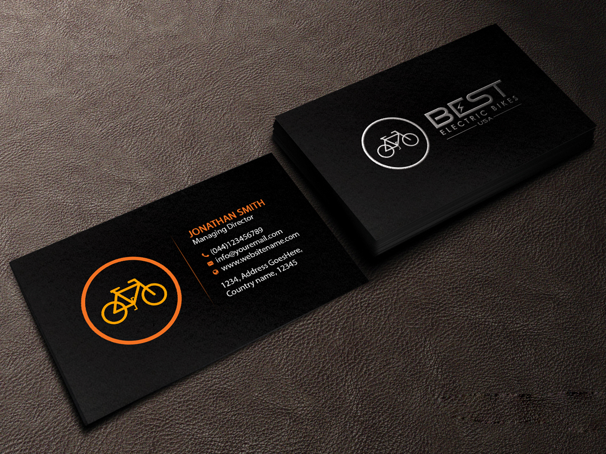 Business Card Design by Creations Box 2015 for BEST electric bikes USA | Design #15874248