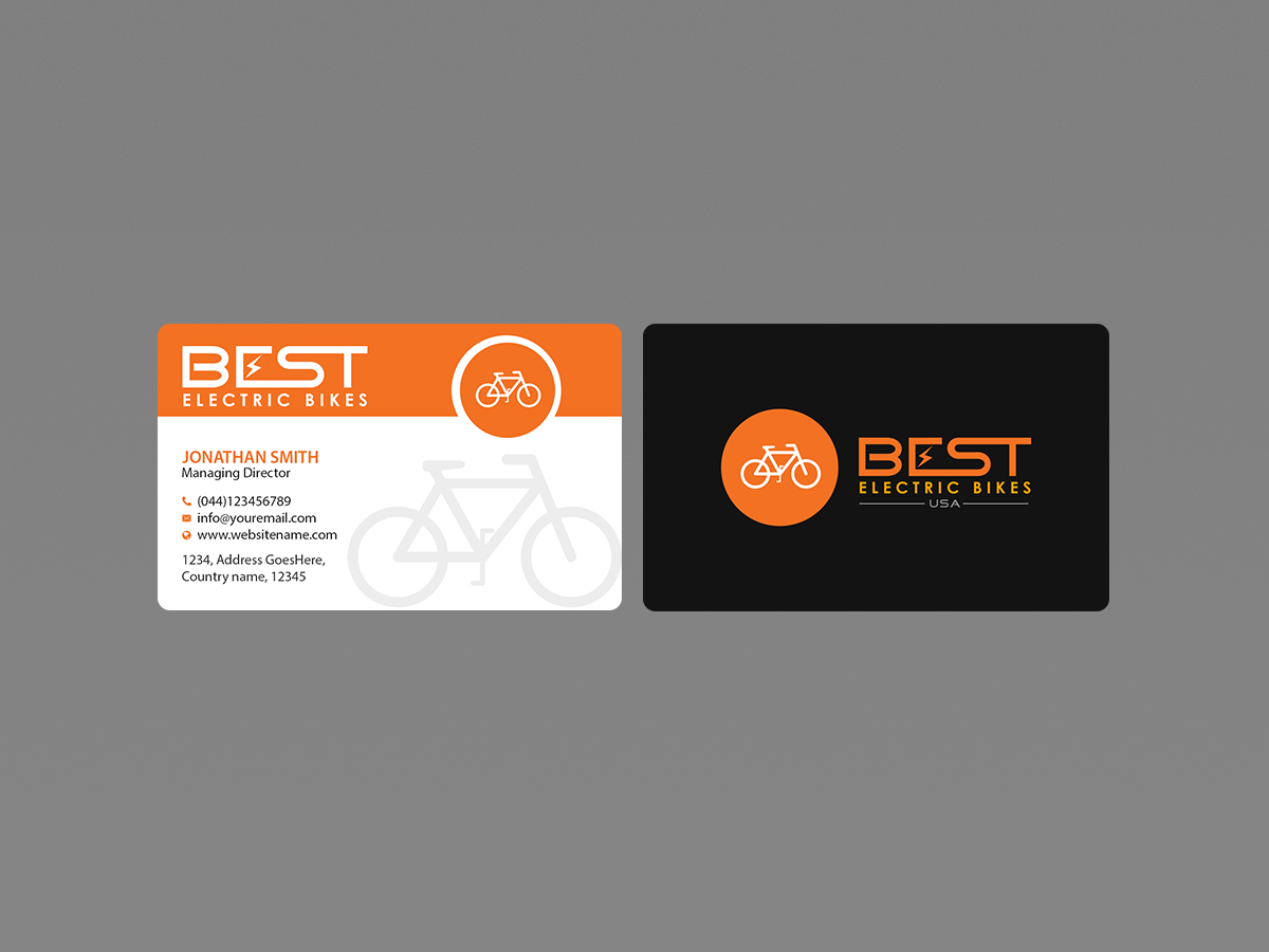 Business Card Design by Creations Box 2015 for BEST electric bikes USA | Design #15874249