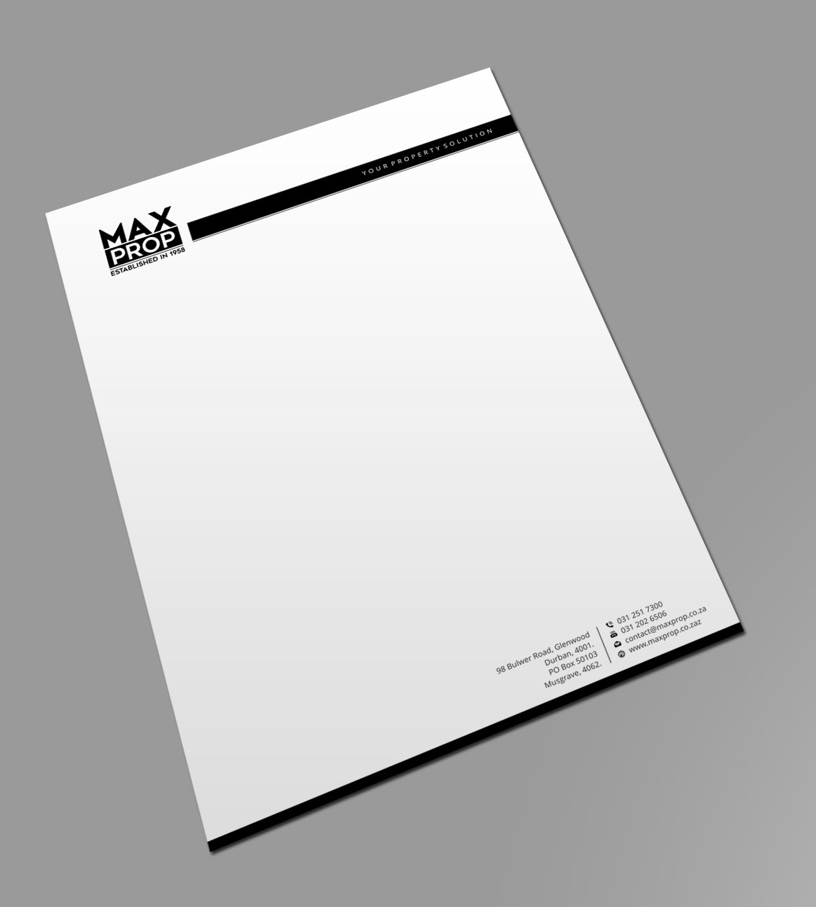 Briefkopf-Design von Xpert für Maxprop | Design #15871558