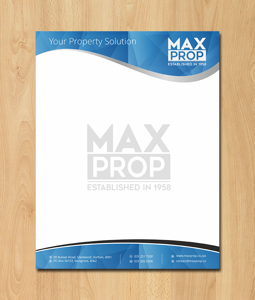 Briefkopf-Design von ecorokerz für Maxprop | Design #15878226