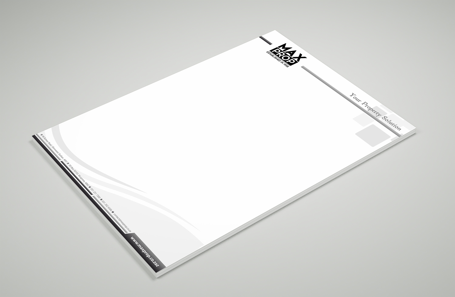 Diseño de Membrete por Petter Goms para Maxprop | Diseño #15887905