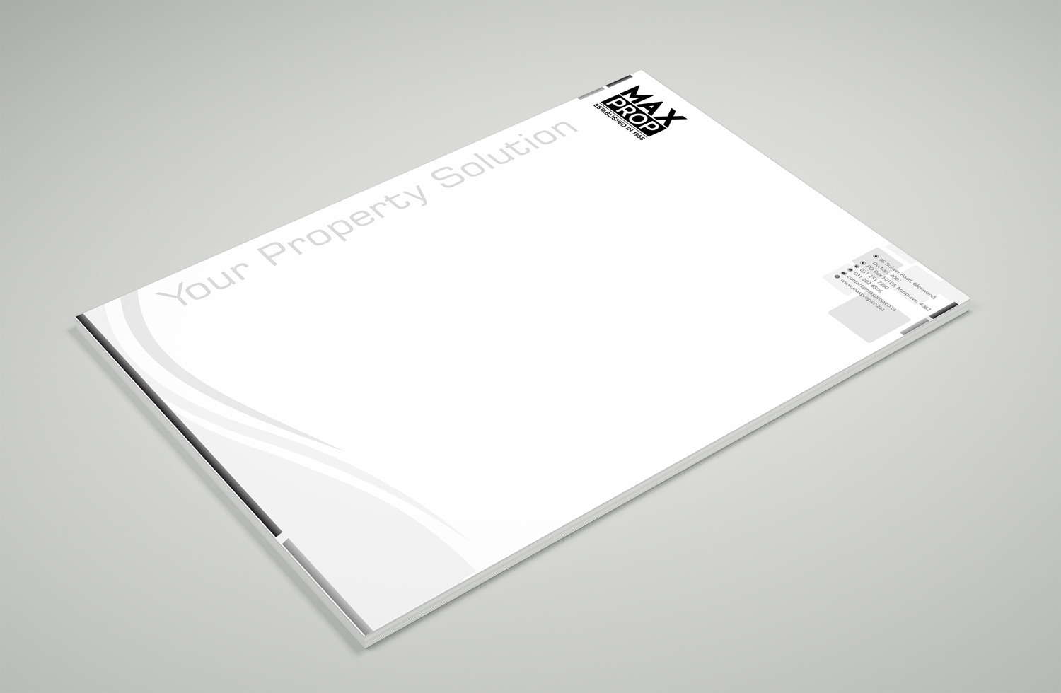 Letterhead Design by Petter Goms for Maxprop | Design #15888252