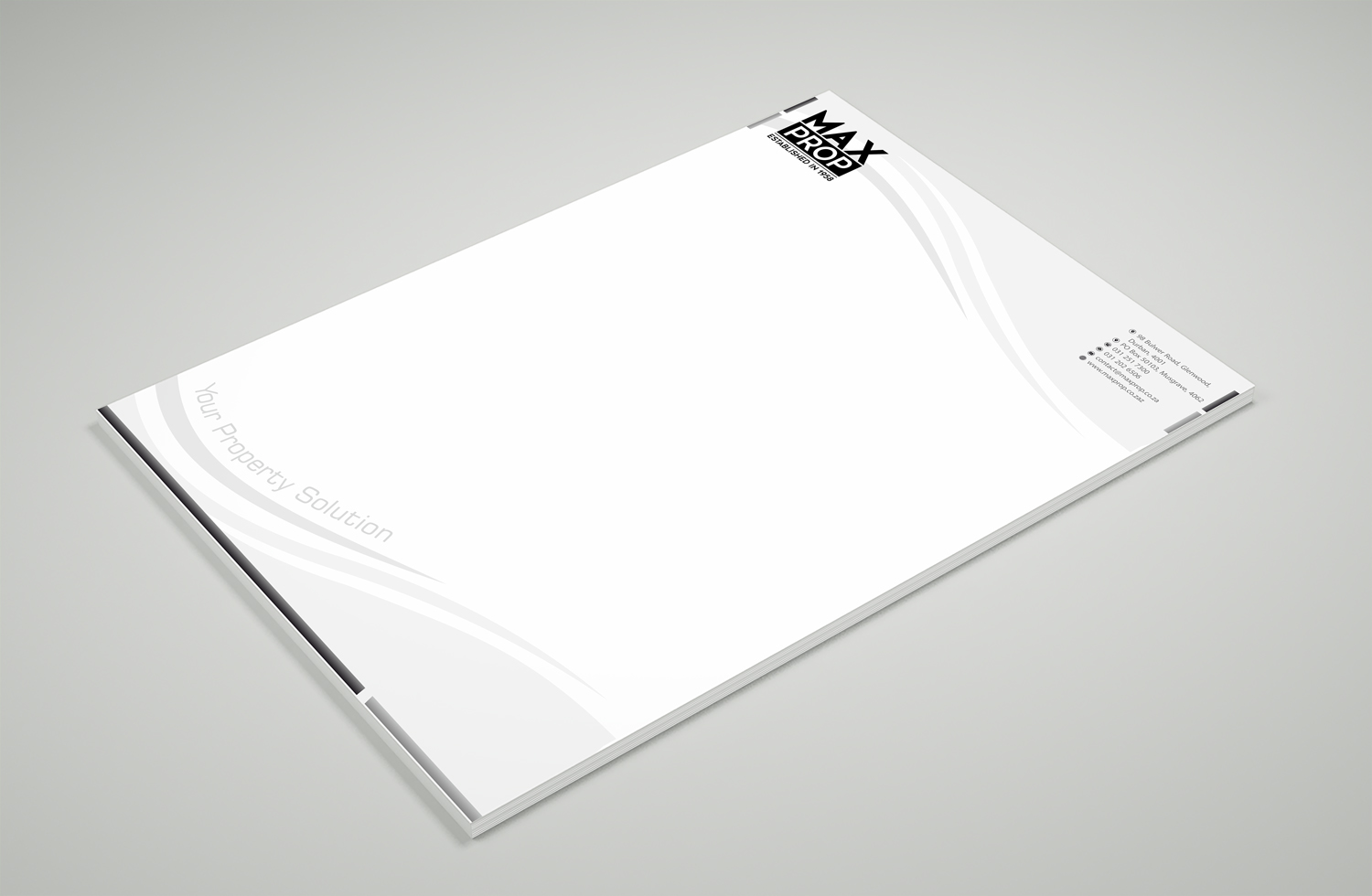 Letterhead Design by Petter Goms for Maxprop | Design #15888255