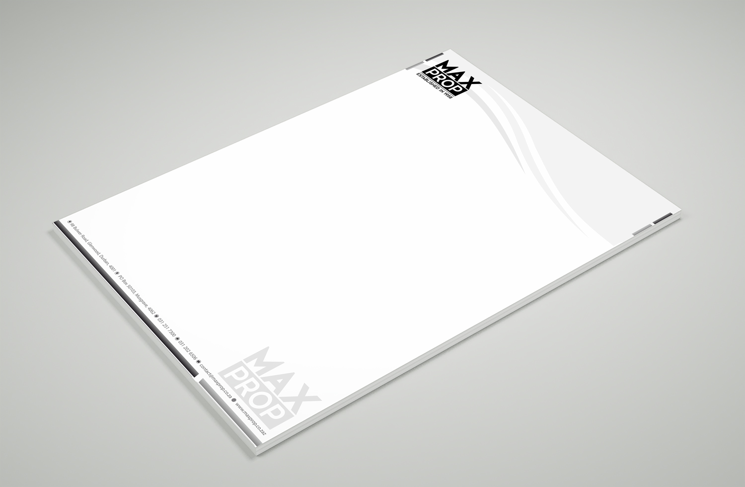 Letterhead Design by Petter Goms for Maxprop | Design #15888256