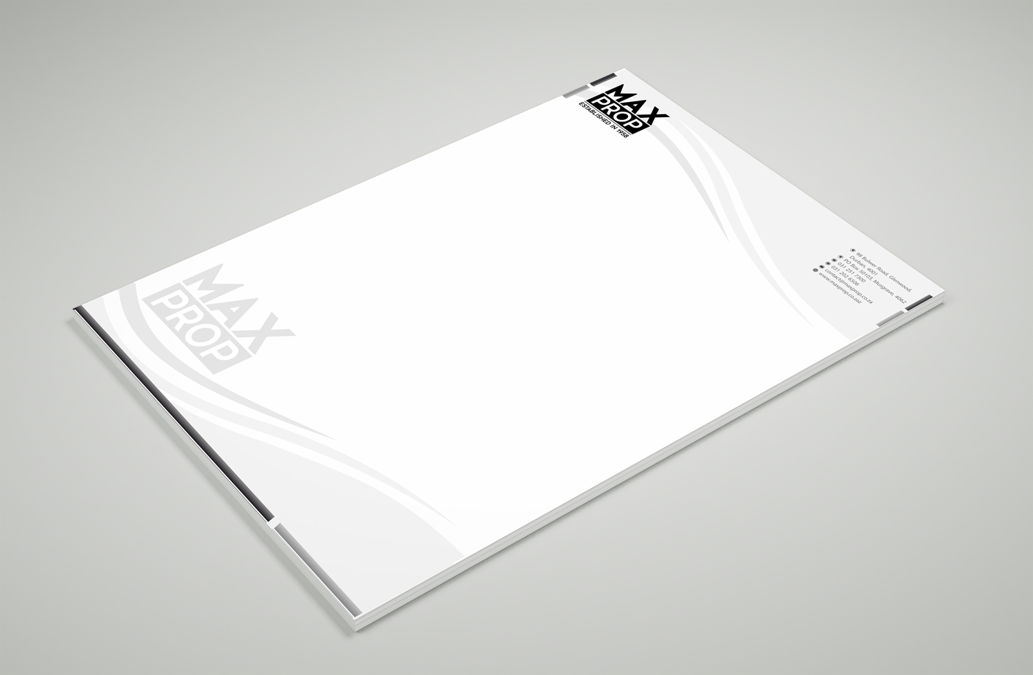 Letterhead Design by Petter Goms for Maxprop | Design #15888257