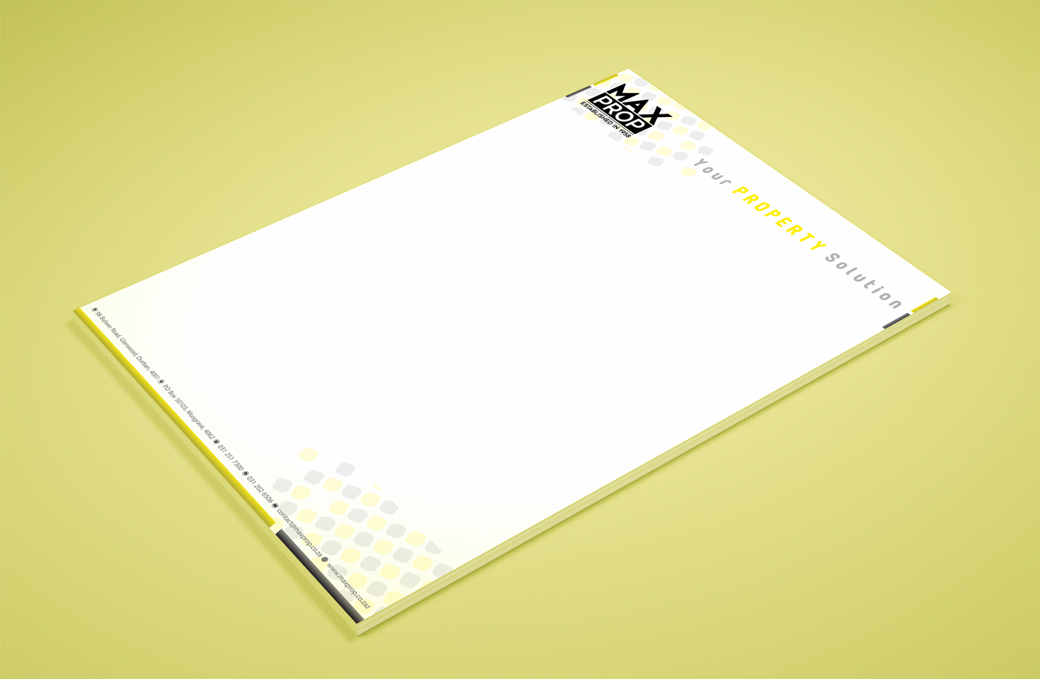 Letterhead Design by Petter Goms for Maxprop | Design #15888565