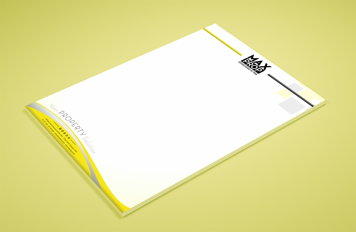 Letterhead Design by Petter Goms for Maxprop | Design #15890242