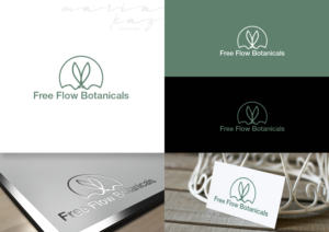 Free Flow Botanicals | Logo Design by maria-kaz