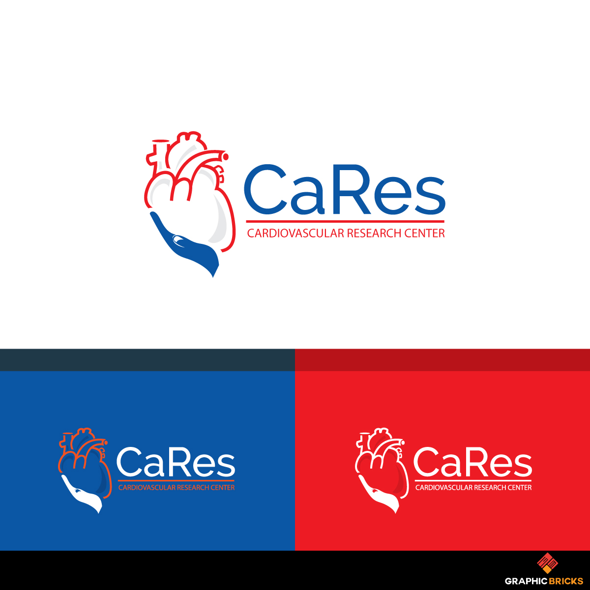 Design de Logo par Graphic Bricks pour CaRes:  CardioVascular Research Center | Design #15863998