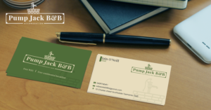 Business Card Design by Riz' for Pump Jack B&B | Design #15890034