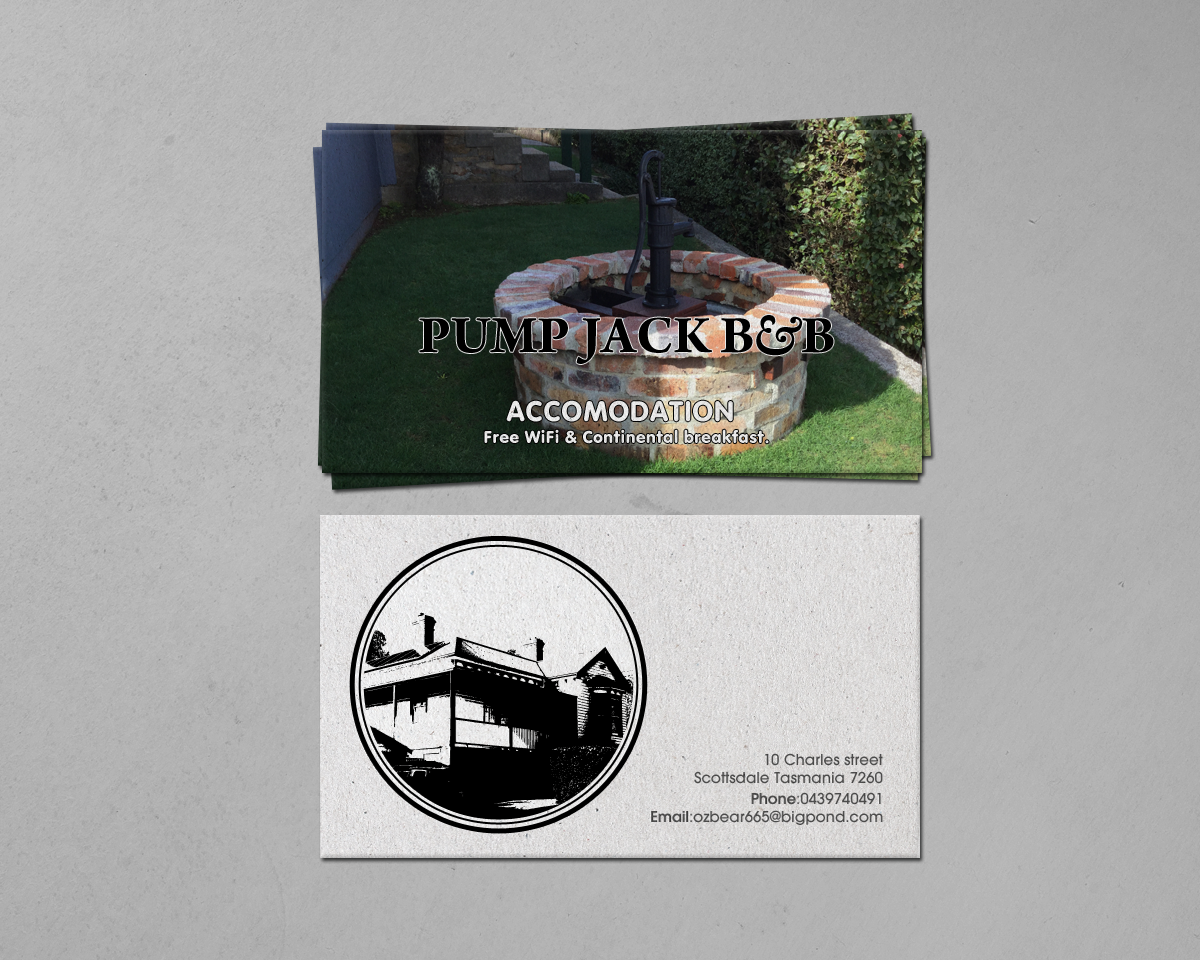 Business Card Design by chandrayaan.creative for Pump Jack B&B | Design #15890204
