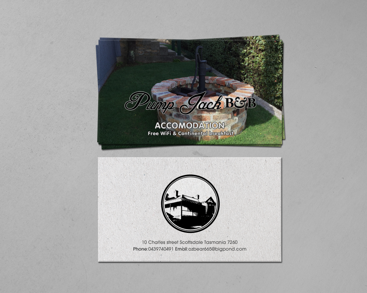 Business Card Design by chandrayaan.creative for Pump Jack B&B | Design #15890205