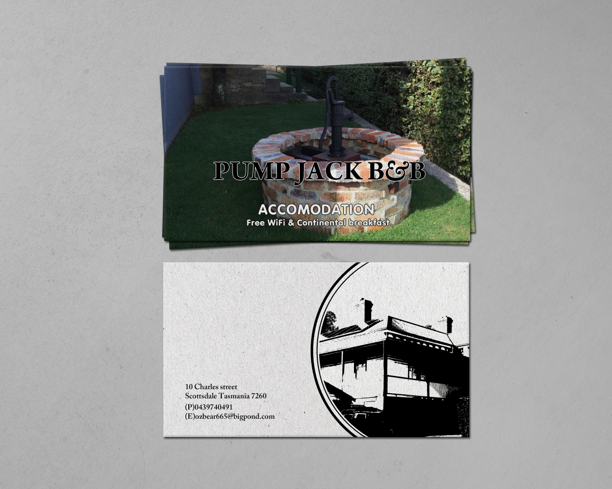 Visitenkarten-Design von chandrayaan.creative für Pump Jack B&B | Design #15891196
