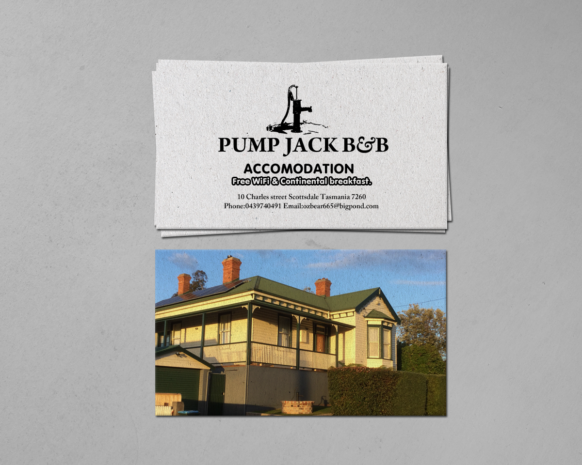 Business Card Design by chandrayaan.creative for Pump Jack B&B | Design #15891197