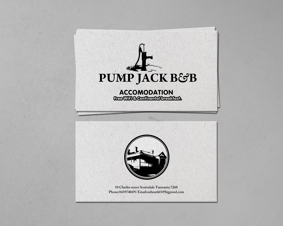 Business Card Design by chandrayaan.creative for Pump Jack B&B | Design #15891199