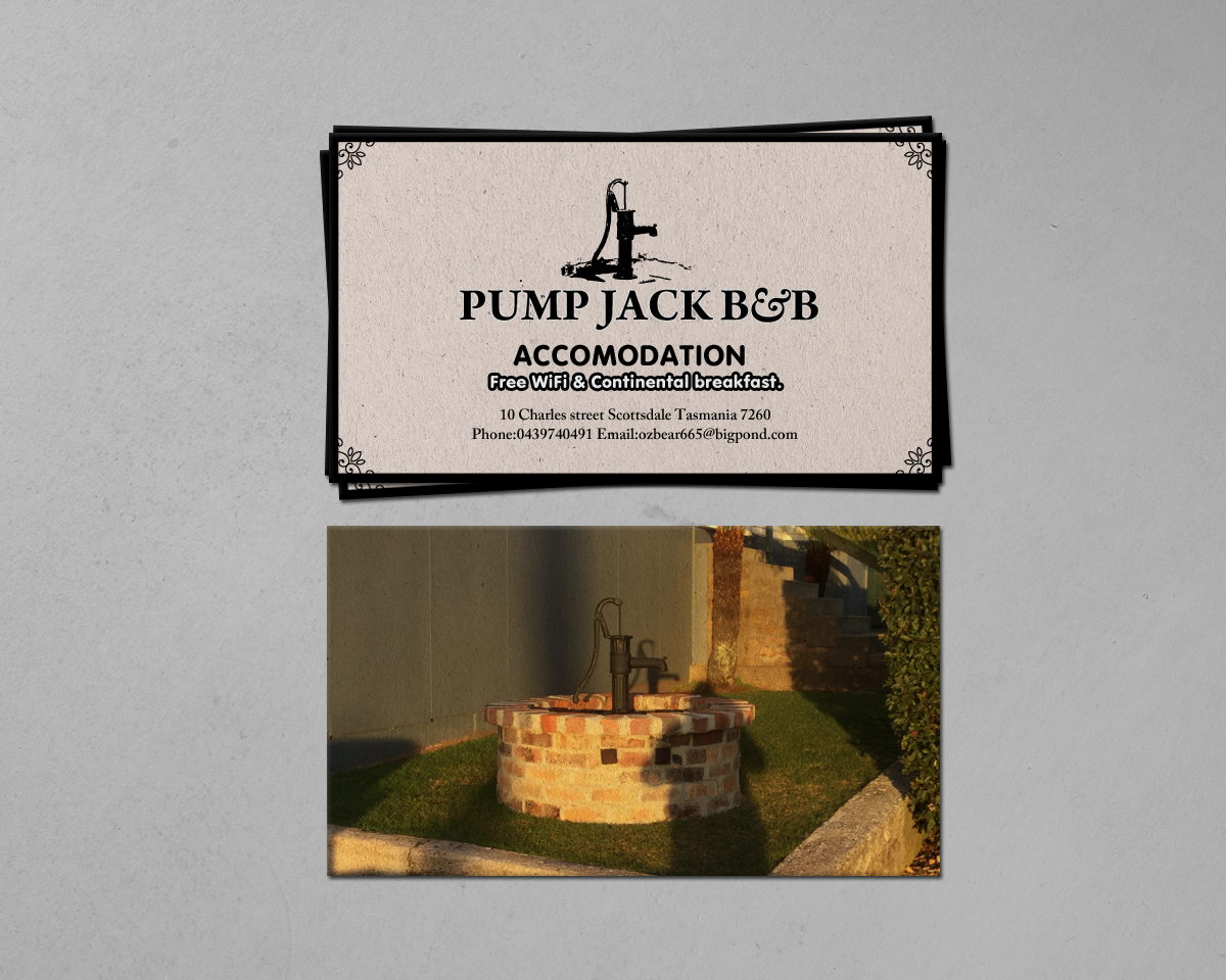 Business Card Design by chandrayaan.creative for Pump Jack B&B | Design #15891300