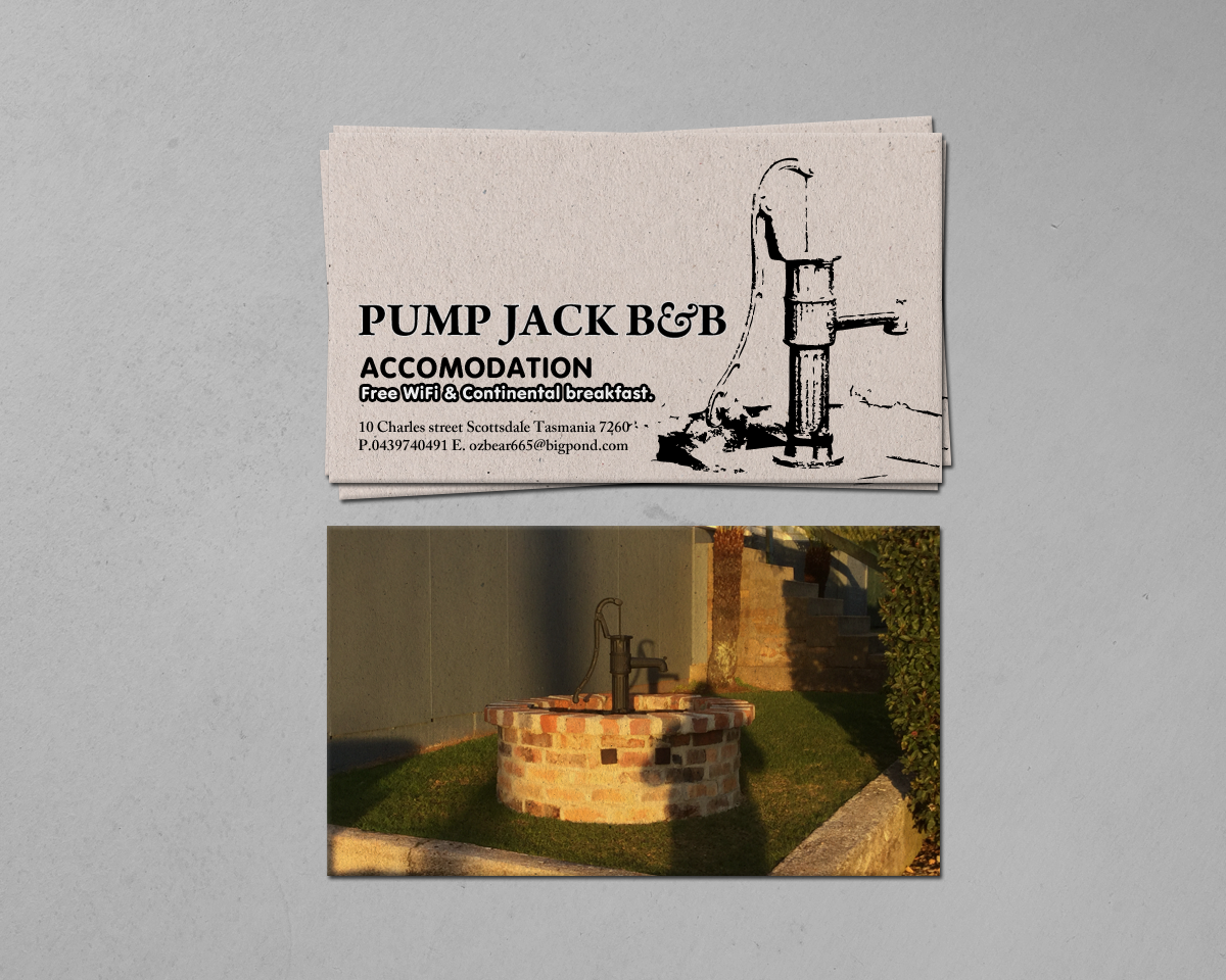 Business Card Design by chandrayaan.creative for Pump Jack B&B | Design #15891302