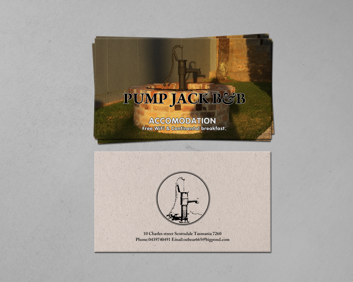 Business Card Design by chandrayaan.creative for Pump Jack B&B | Design #15891306