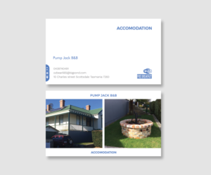 Business Card Design by Graphic Flame for Pump Jack B&B | Design: #15878112