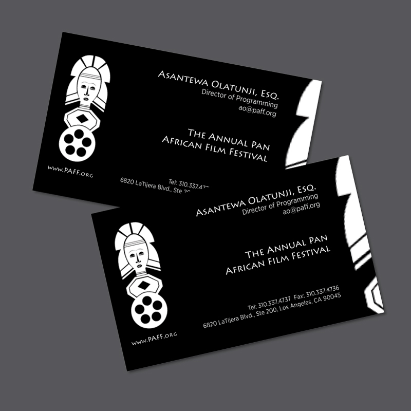Design de Carte de Visite par thanhsugar pour Pan African Film Festival | Design #15859286