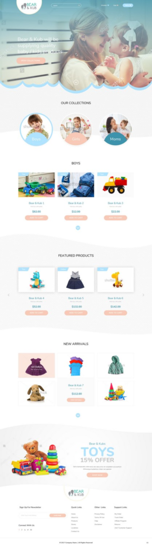 Web Design par pb pour Bear and Kub  | Design : #15881493
