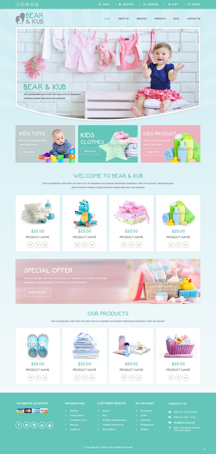 Web Design by pb for Bear and Kub  | Design #15881501