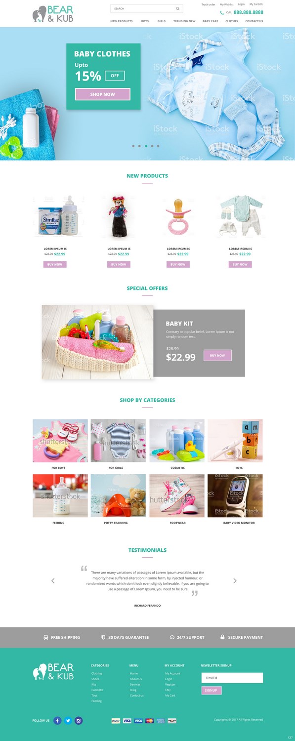 Web Design by pb for Bear and Kub  | Design #15881503