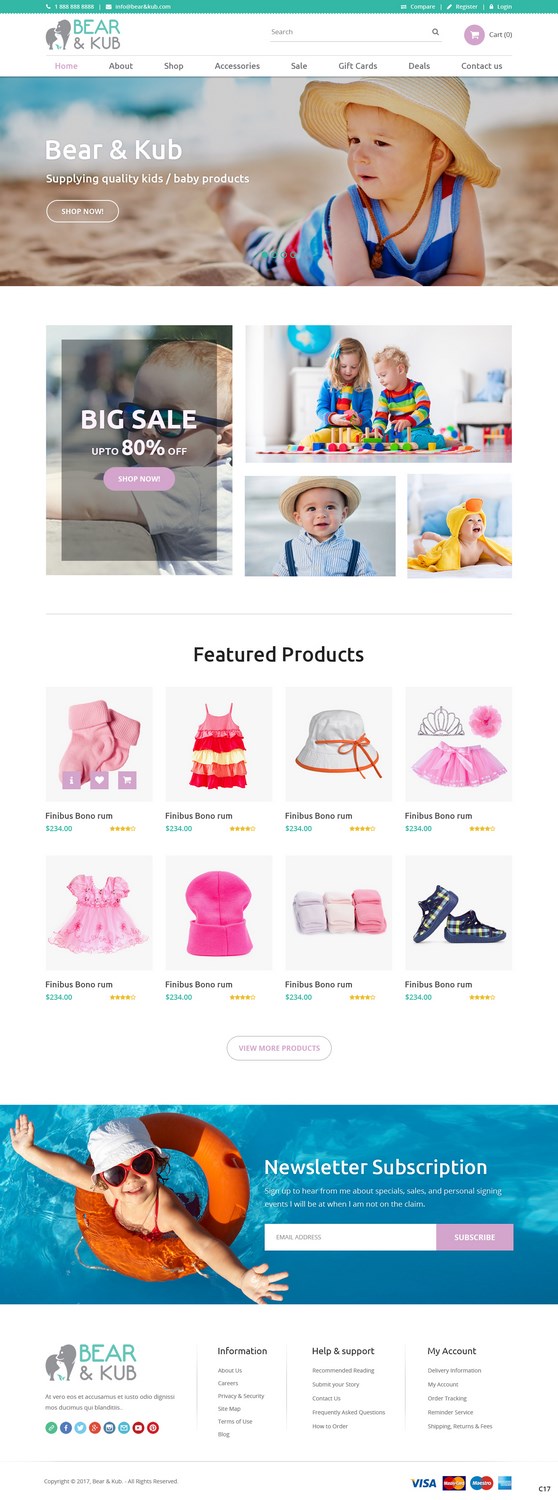 Web Design by pb for Bear and Kub  | Design #15881505
