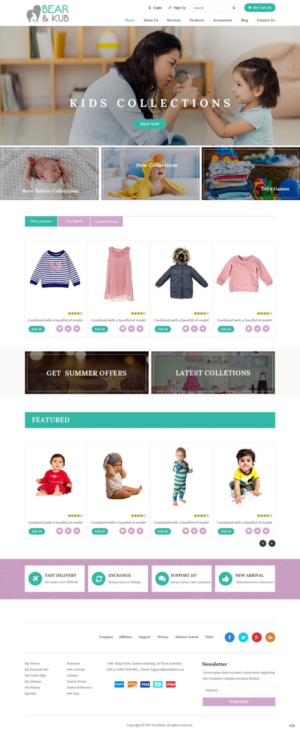 Web Design par pb pour Bear and Kub  | Design : #15892870