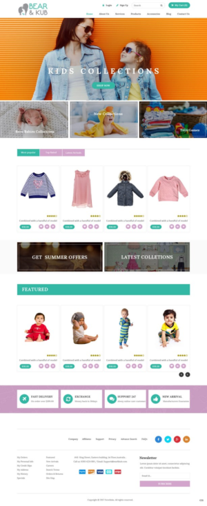 Web Design par pb pour Bear and Kub  | Design : #15892871