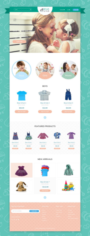 Web Design par pb pour Bear and Kub  | Design : #16003139