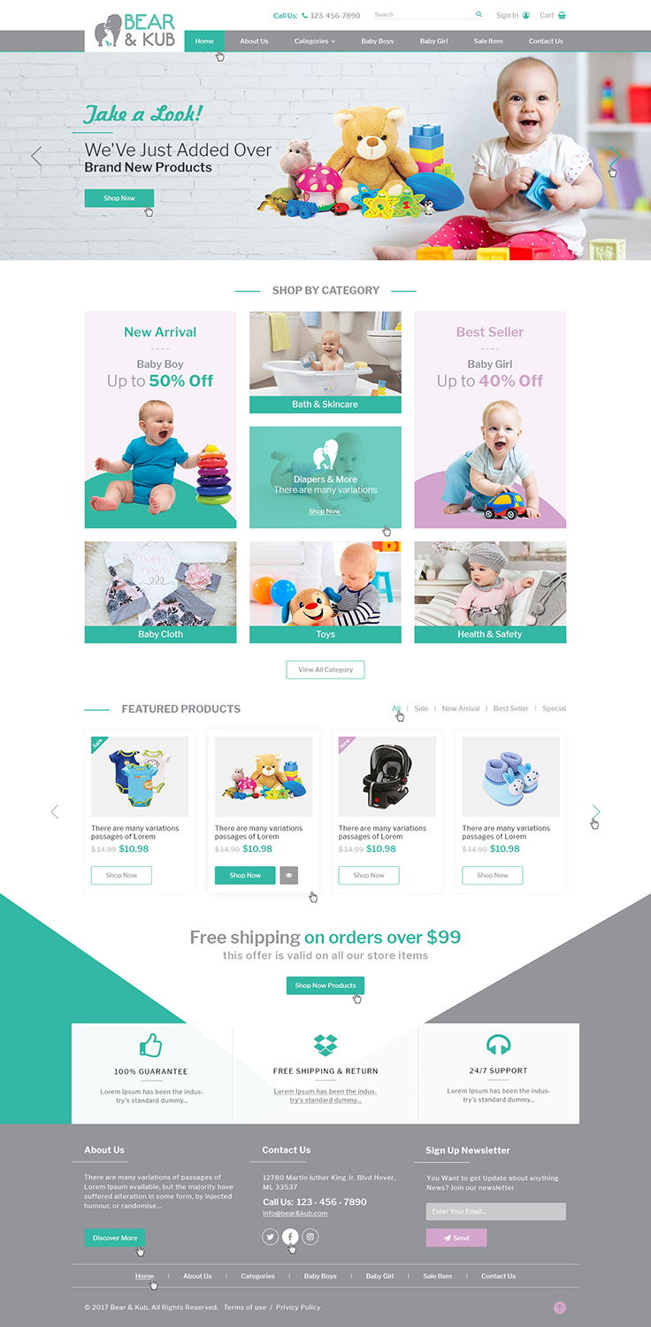 Web Design by Ved Web Services for Bear and Kub  | Design #15879497
