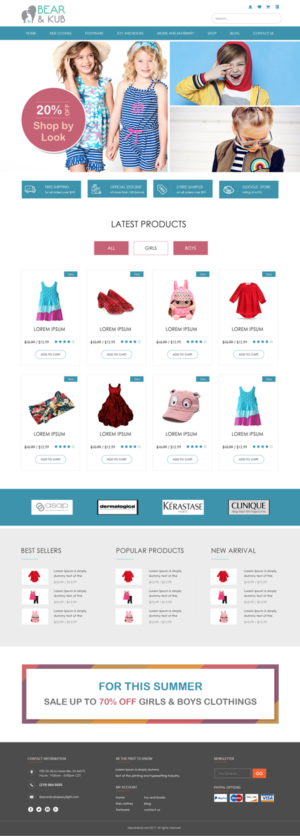 Web Design by Dream Logo Design for Bear and Kub  | Design: #15881693
