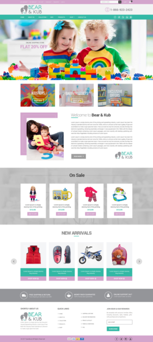 Web Design by Dream Logo Design for Bear and Kub  | Design #15881696