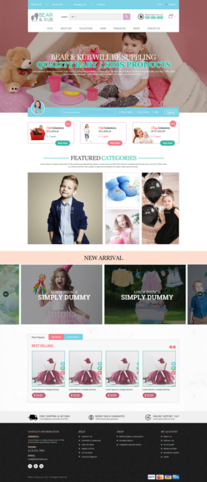 Web Design by Dream Logo Design for Bear and Kub  | Design: #15881701