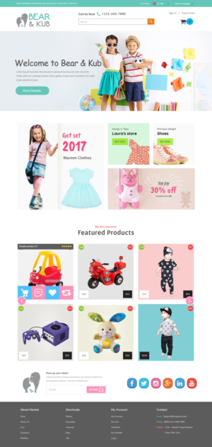 Web Design by Xclusive Designers for Bear and Kub  | Design: #15928748