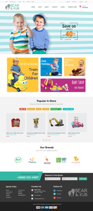 Web Design by Xclusive Designer for Bear and Kub  | Design #15928774