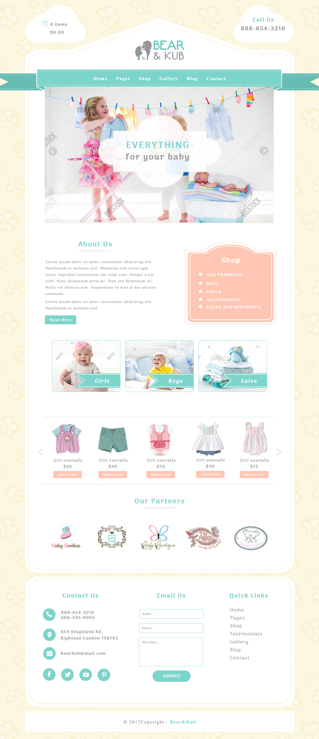 Web Design by mykultsya.myroslava for Bear and Kub  | Design #15904126